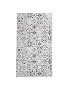 Alfombra vinilo Alhambra Beige ambientada en entrada. 2