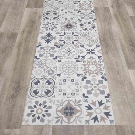 Alfombra Alhambra ambientada en  suelo de madera