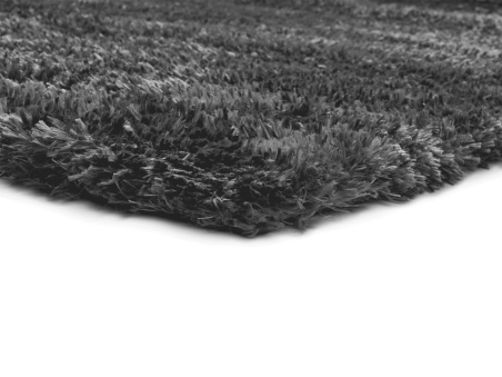 Alfombra Aloe Liso antracita detalle esquina