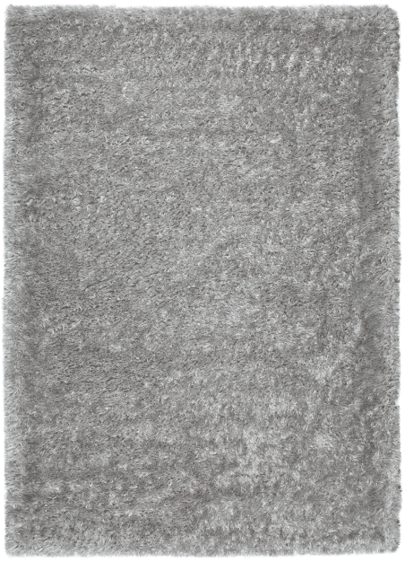 Alfombra Aloe Liso Plata vista superior