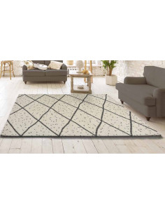Alfombra Memphis 8643 C/04 Blanco ambientada