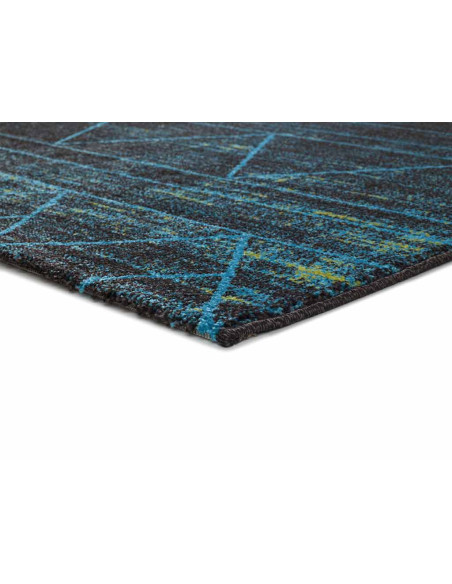 Alfombra Neon 16547 C/07 Azul detalle esquina