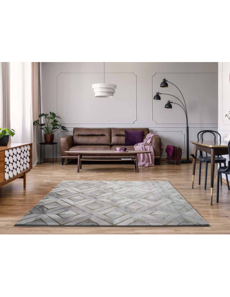 Alfombra Norah 23374 14/Gris ambientada