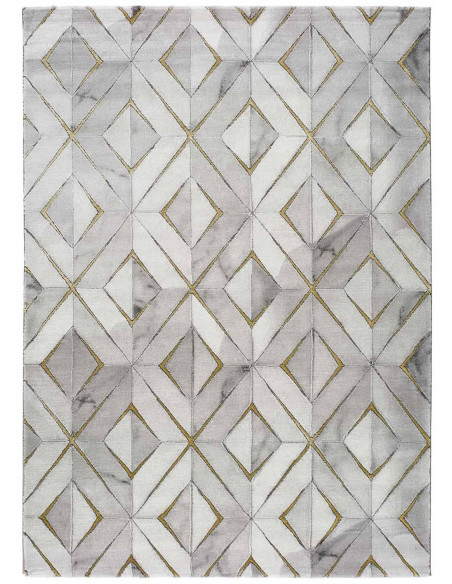 Alfombra Norah 23374 14/Gris vista superior