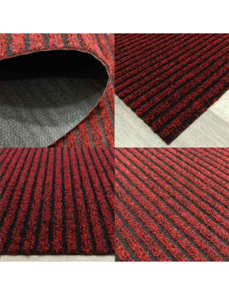 Felpudo Barros Rojo vista de cerca con detalles