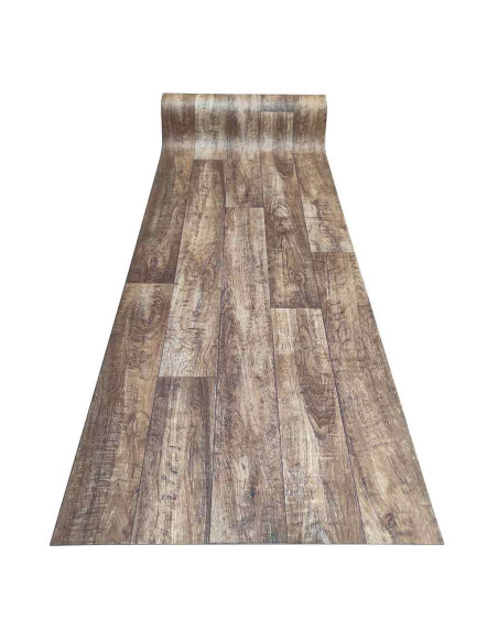 Alfombra Tobos Madera vista pasillo
