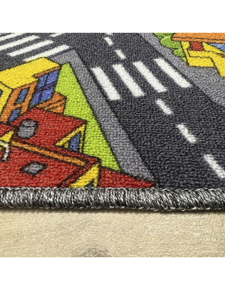 Alfombra infantil ciudad con calles , para dejar volar la imaginación de los niñ@s. 100% PVC , en alfombrasimperio1979.com