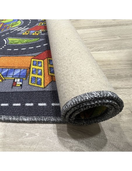 Alfombra infantil ciudad con calles , para dejar volar la imaginación de los niñ@s. 100% PVC , en alfombrasimperio1979.com