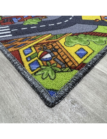 Alfombra infantil ciudad con calles , para dejar volar la imaginación de los niñ@s. 100% PVC , en alfombrasimperio1979.com