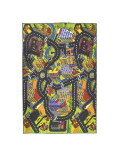 Alfombra infantil ciudad con calles , para dejar volar la imaginación de los niñ@s. 100% PVC , en alfombrasimperio1979.com 2