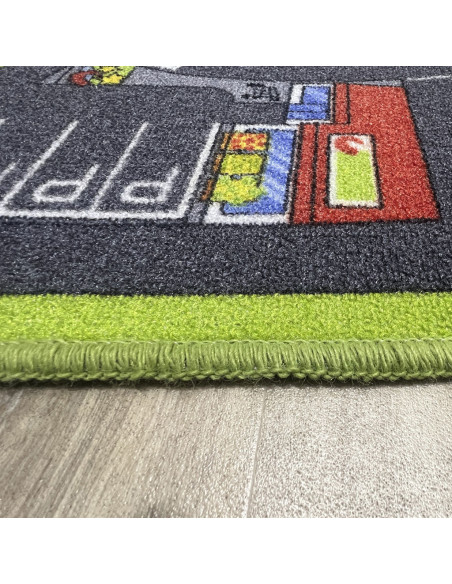 Children's rug town with streets, to let the children's imagination fly. 100% PVC, at rugsimperio1979.com
