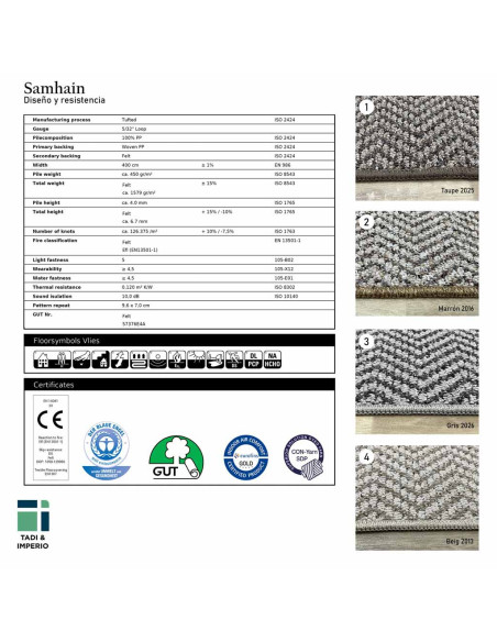 Samhain herringbone rug available at alfombrasimperio1979.com