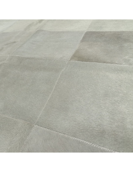 Alfombra de piel Patchword Gris, en alfombrasimperio1979.com.