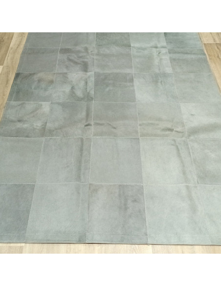 Alfombra de piel Patchword Gris, en alfombrasimperio1979.com.