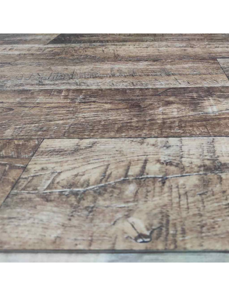 Alfombra Tobos Madera detalle borde