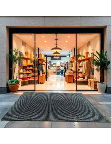 Felpudo Barros Plata ambientada