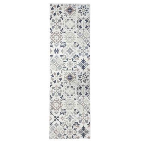 Pasillera alfombra Alhambra beige en fondo blanco