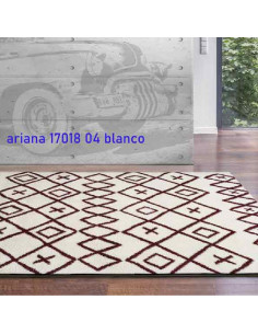 Ariana 17018 White Rug