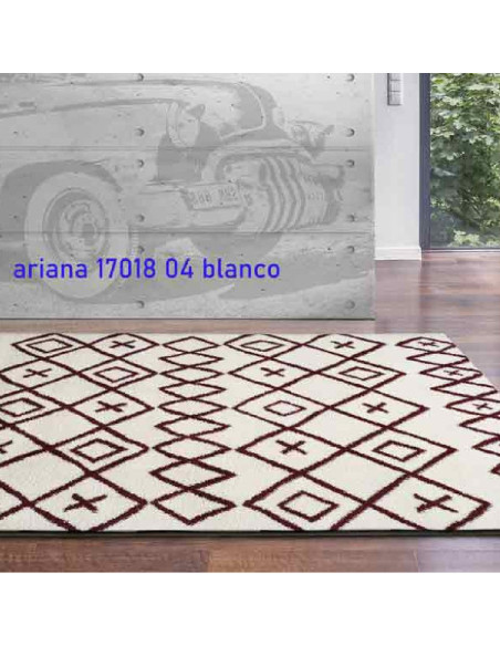 Ariana 17018 White Rug