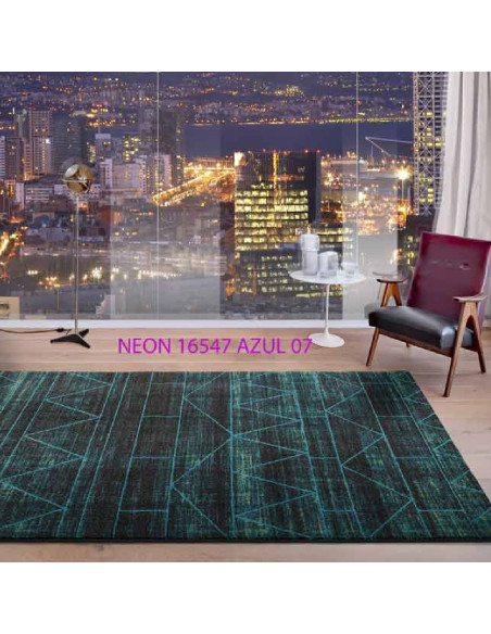 Alfombra Neon 16547 C/07 Azul