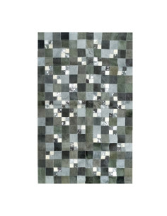 Alfombra de piel Patchword Gris Multi, en alfombrasimperio1979.com. 2