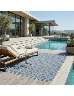 Pompeya outdoor rug with diamond pattern at alfombrasimperio1979.com