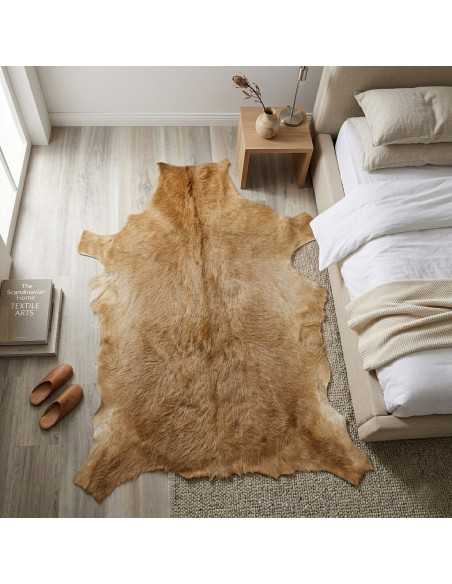 Canary Goat Skin Rug 🐐10
