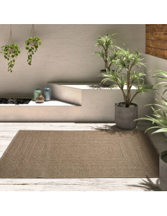 Outdoor-Indoor Jute-Effect Rug Acra 5001 Natural