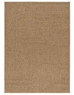 Outdoor-Indoor Geometric Jute-Effect Rug Acra 5006 Natural 2