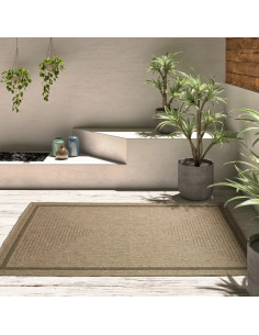 Outdoor-Indoor Jute-Effect Rug Acra 5011 Natural
