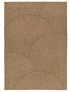 Outdoor-Indoor Geometric Jute-Effect Rug Acra 5042 Natural 2