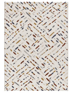 Alfombra geométrica con relieve Amara 12991 Multicolor 2