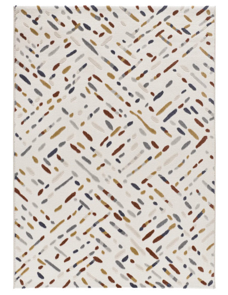 Geometric rug with relief Amara 12991 Multicolor