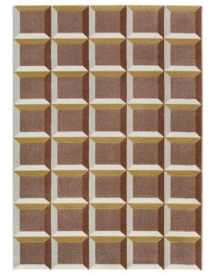 Alfombra geométrica con relieve Amara 12997 Caldera 2