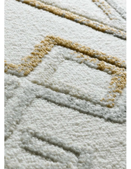 Amara 12989 Silver Ethnic Relief Rug