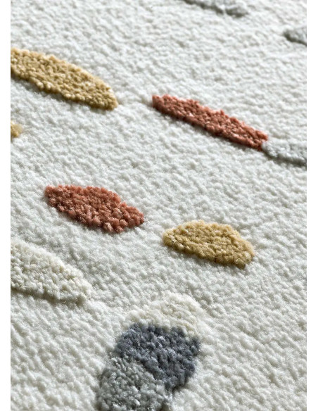 Alfombra geométrica con relieve Amara 12991 Multicolor