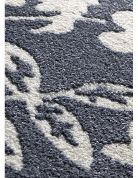 Alfombra clásica con relieve Amara 12994 Azul