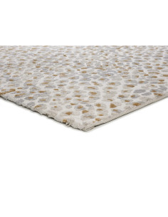 Alfombra diseño leopardo con relieve Amara 13001 Plata 2