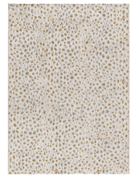 Alfombra diseño leopardo con relieve Amara 13001 Plata