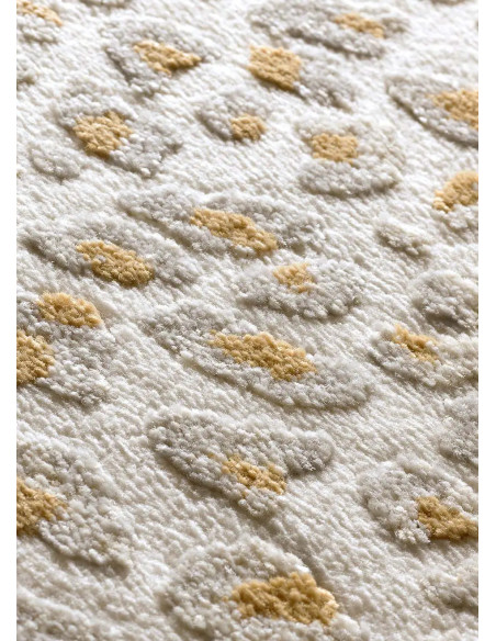Alfombra diseño leopardo con relieve Amara 13001 Plata