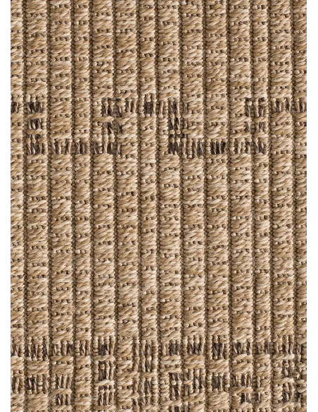 Outdoor-Indoor Ethnic Jute-Effect Rug Acra 5046 Natural
