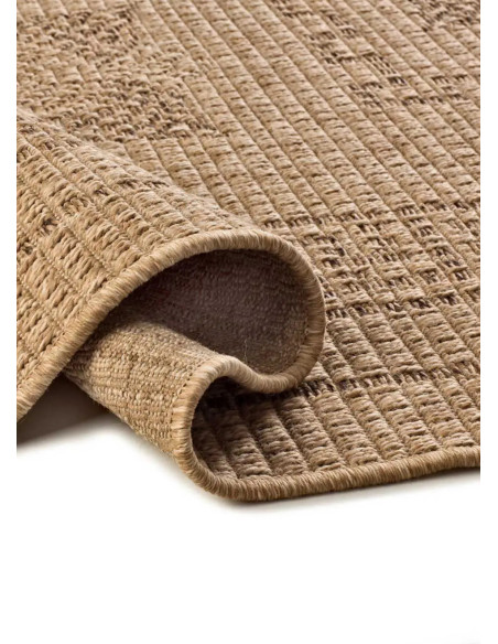 Outdoor-Indoor Ethnic Jute-Effect Rug Acra 5046 Natural