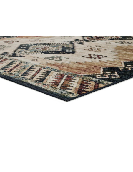 Alfombra étnica en viscosa Antalia 249 Multicolor