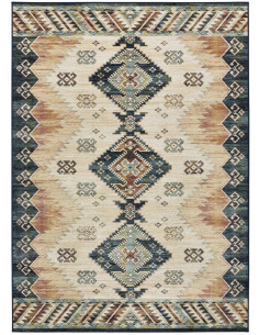 Antalia 249 Multicolor Viscose Ethnic Rug 2
