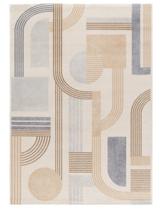 Alfombra geométrica Astra 13014 Beige 2