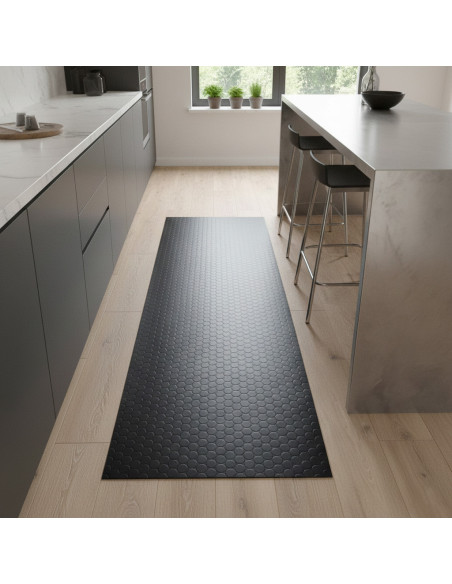 Botones vinyl rug (custom made)