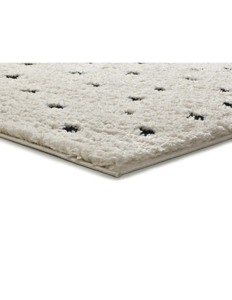 Alfombra shaggy estilo escandinavo Atesa 80406 Blanco