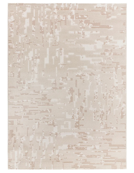 Alfombra abstracta con relieve Baresa 12946 Beige