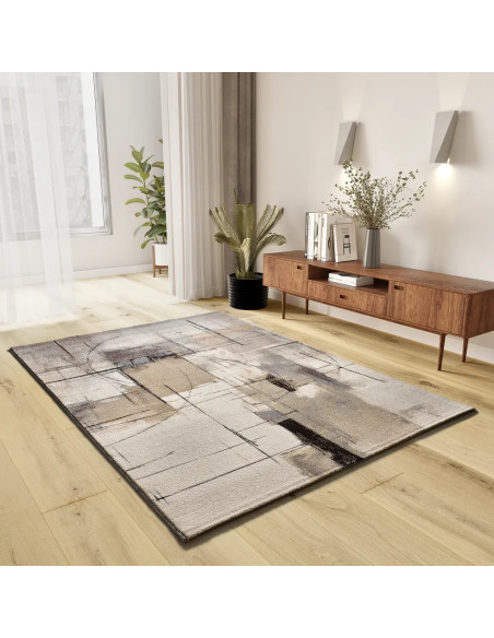 Alfombra abstracta Beruti 12921 Beige