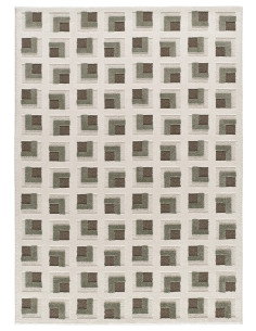 Alfombra geométrica Candela 2450 Marrón